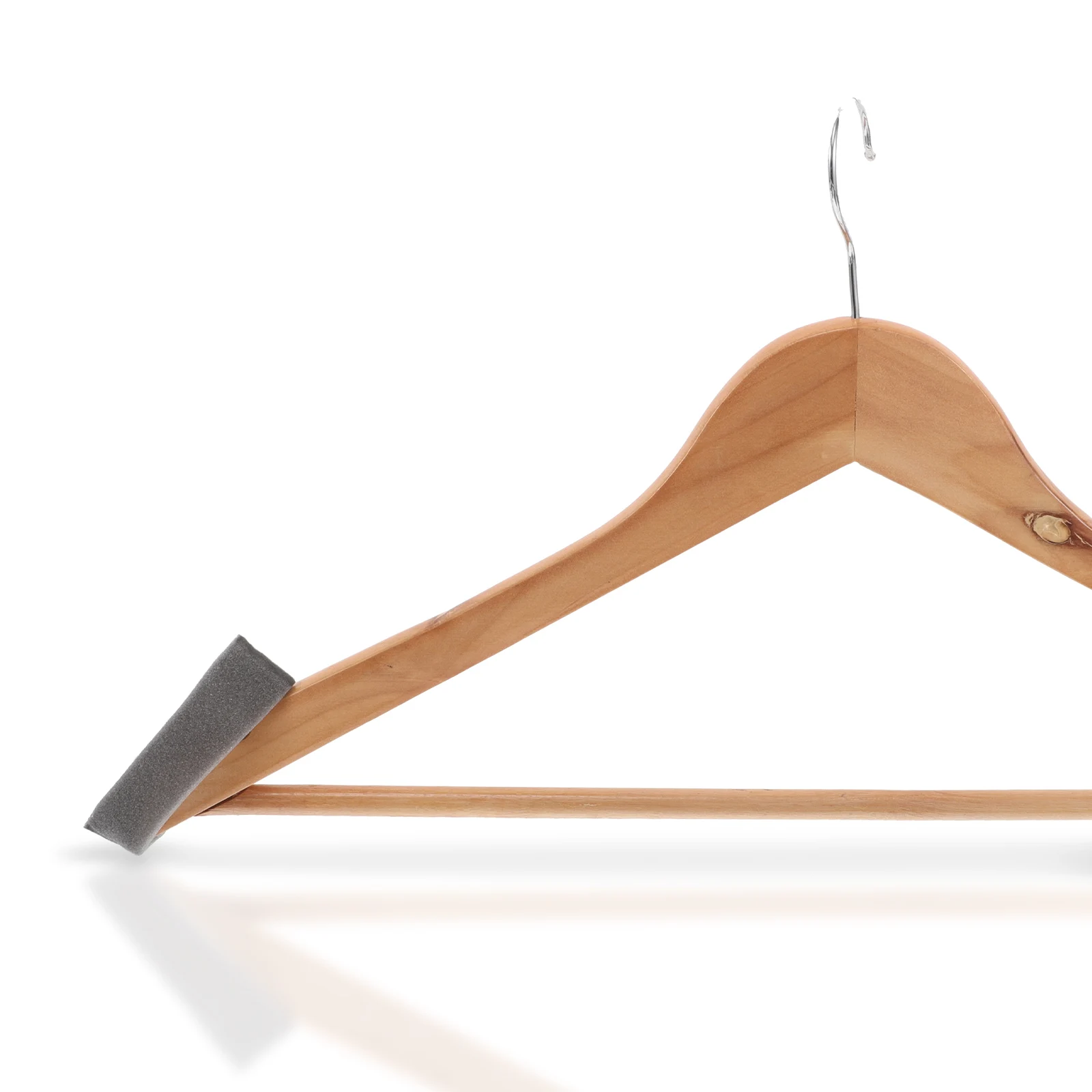 

50 Pcs Clothes Hanger Anti-slip Cover Hangers Flocking Shoulder Pad Foam Adhesive Strip Clothing Rack Non-slip
