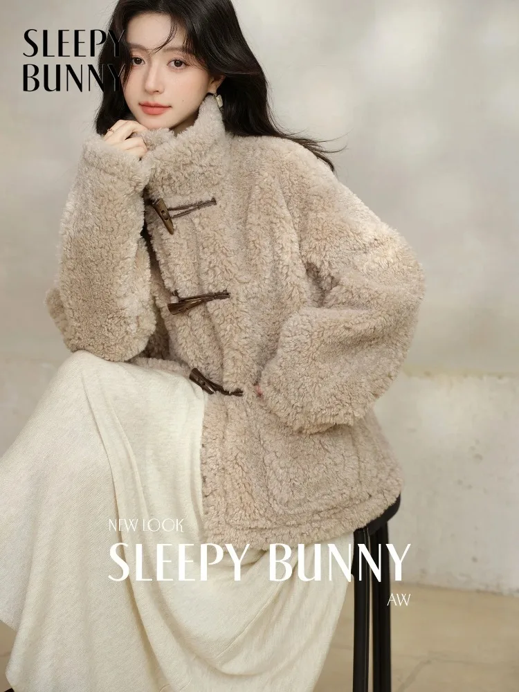 دافئ أفخم تبديل سترة المرأة سيدة الشتاء معطف قصير الوقوف طوق لينة رقيق ملابس خارجية خمر ملابس يومية غير رسمية نمط المظهر