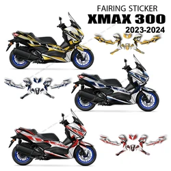 For Xmax300 Xmax 300 2023 2024 X MAX300 Motorcycle Accessories Full Graphic Kit Decal Sticker Protective Accessories