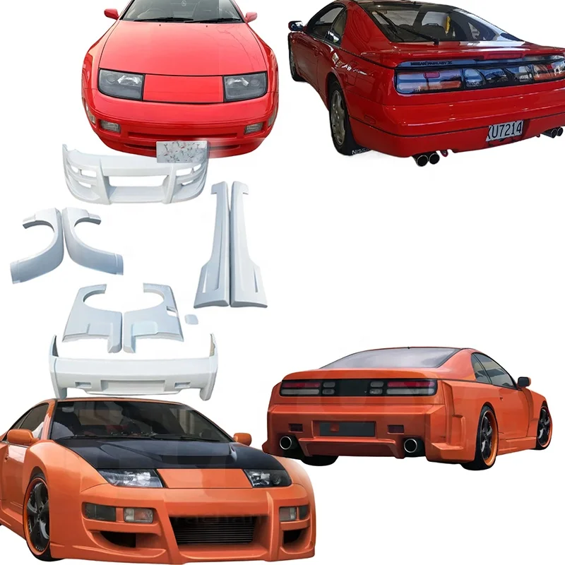 New Best-selling Vapor Front Rear Bumper Side Skirts Fender Flares Widebody Kit Fairlady Z32 300ZX 1990-1996 FRP Ferrous Park