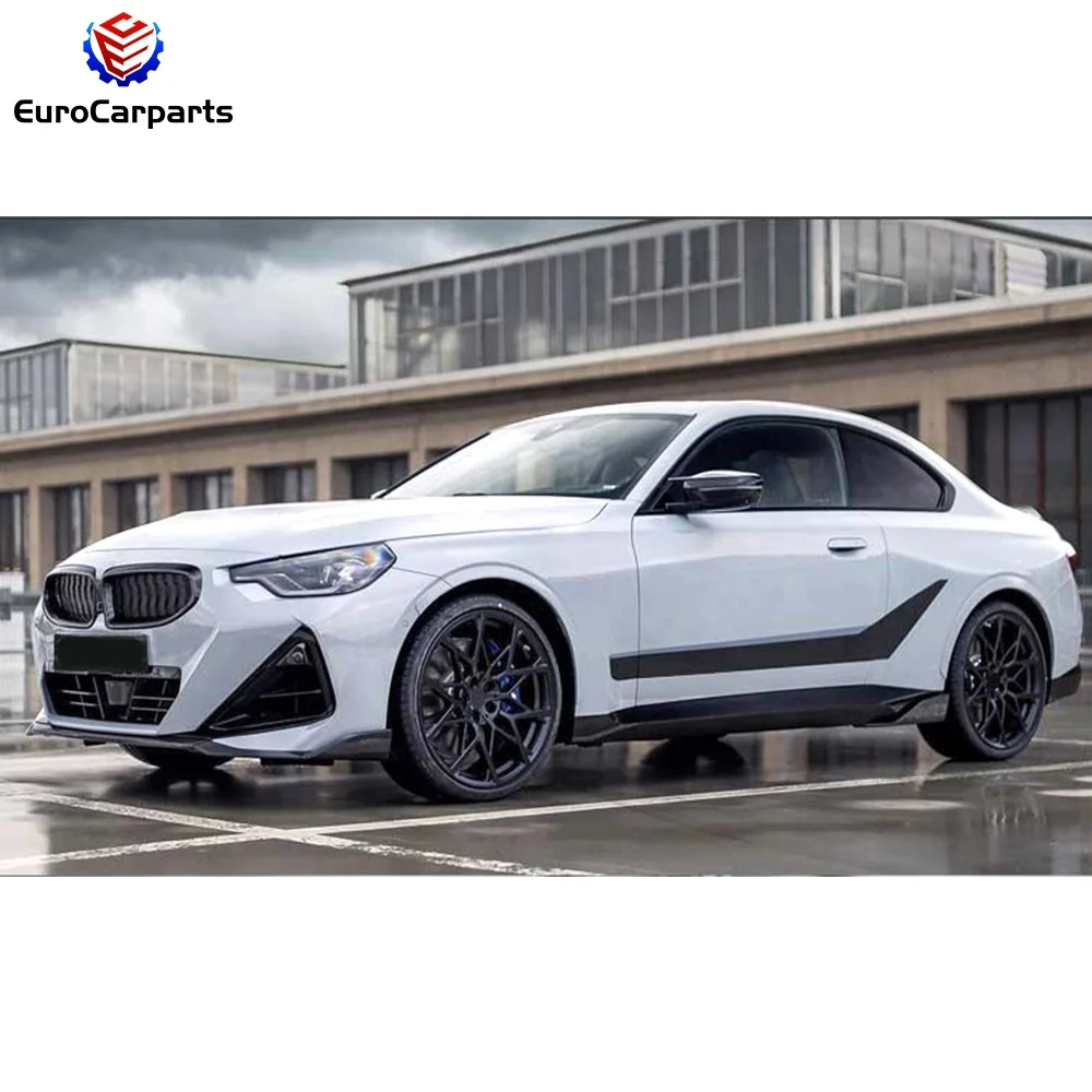 240i MP Aerokit Body Kit for BMW 2 Series G42 Dry Carbon Fiber Accessories Front Rear Lip Side Skirt Rear Wing Side Mirror Cover