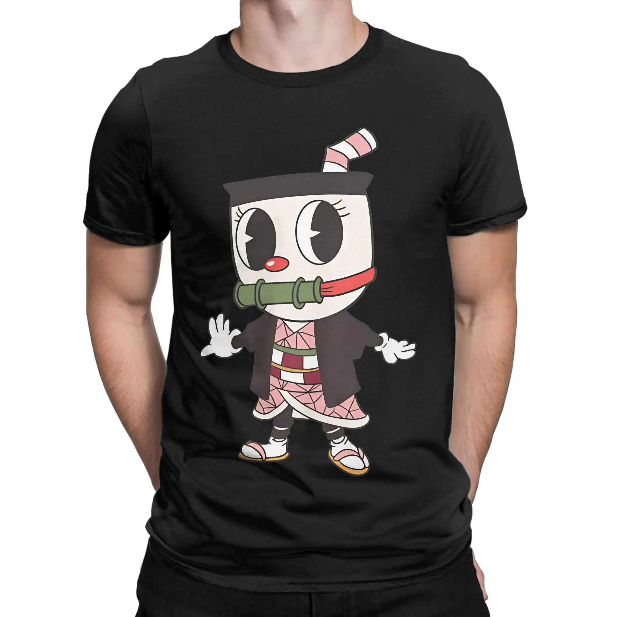 Cuphead Funny 100% Cotton T-Shirt Cuphead Tees Tops For Men