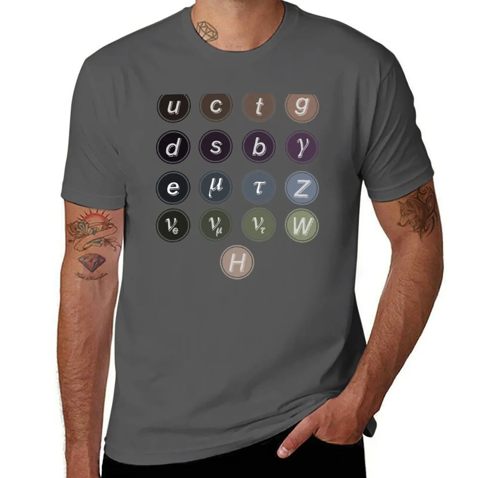 Physics Standard Model T-Shirt anime figures sweat men t shirt