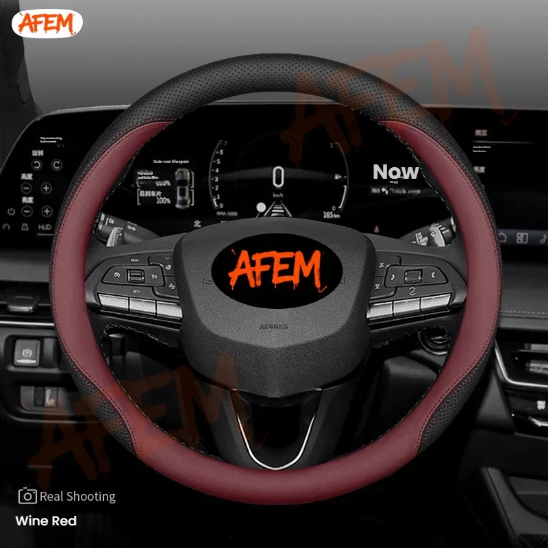 For Cadillac CT6 Optic Escalad XT5 Lyriq CTS CT5 SRX ATS XT6 2022 2023 2024 2025 Leather Car Steering Wheel Cover Accessories