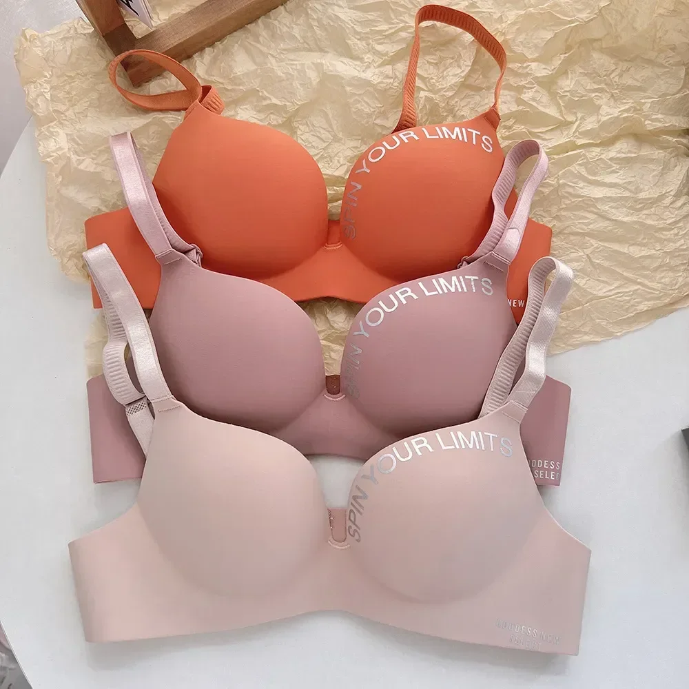 Bralette Three Sexy Push Fashion Up Bra Female Letter Lingerie Wireless Seamless Bras Quarters Underwear Women Pattern