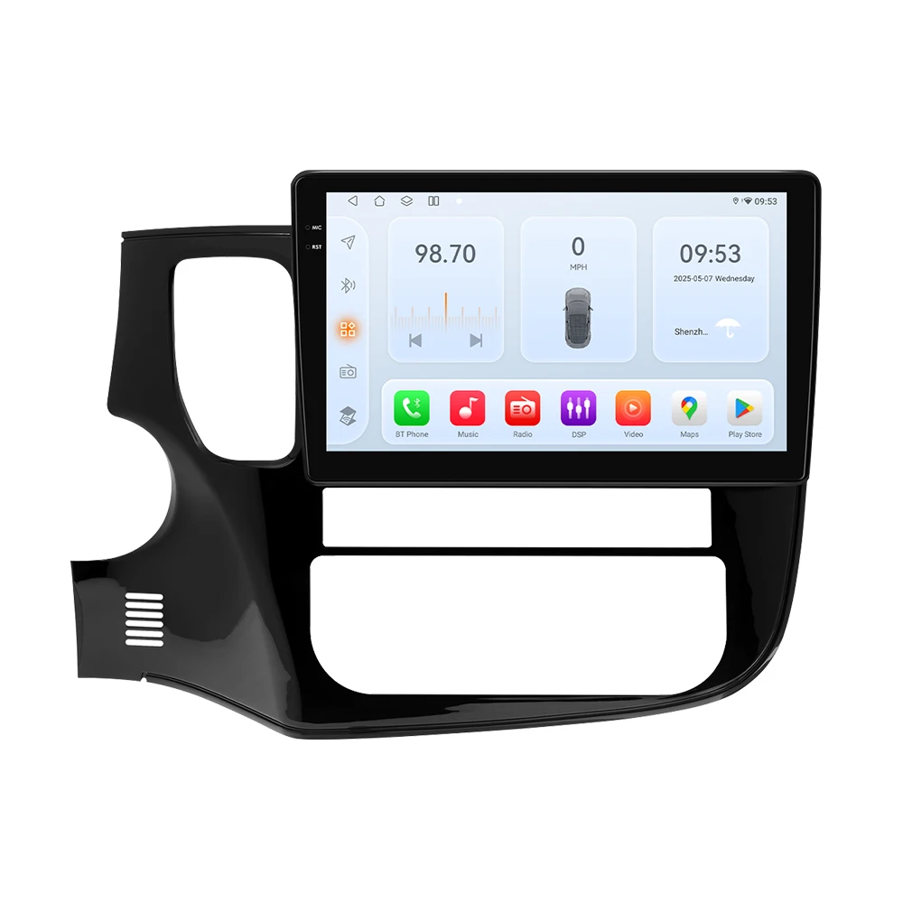 Hizpo 10,1 zoll Drahtlose CarPlay Android Auto Radio Für Mitsubishi Outlander 3 2012 2013 2014-2018 Auto Multimedia GPS 2din Navi