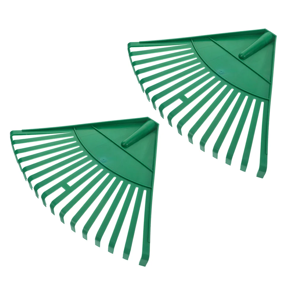 

2Pcs Lawn Leaf Rake Head Plastic Garden Cleaning Tool for Grass Pine Needles Portable Yard Maintenance Equipment