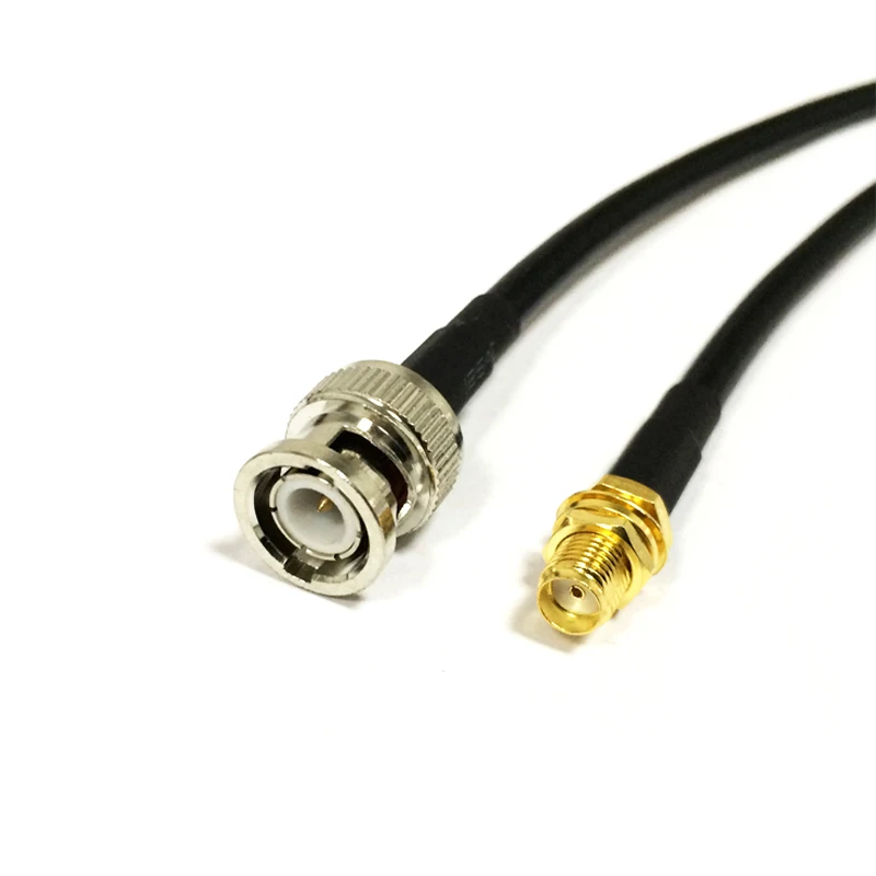 

SMA Female Jack Nut to BNC Male Plug RF Coax Cable Adapter RG58 50cm/100cm Wholesale New