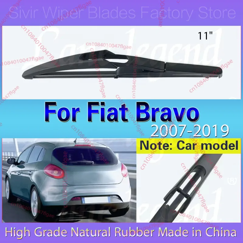 

Car Wiper 11" Rear Wiper Blade For Fiat Bravo 2007 - 2019 Windshield Windscreen Clean Tailgate Window Car Rain Brush