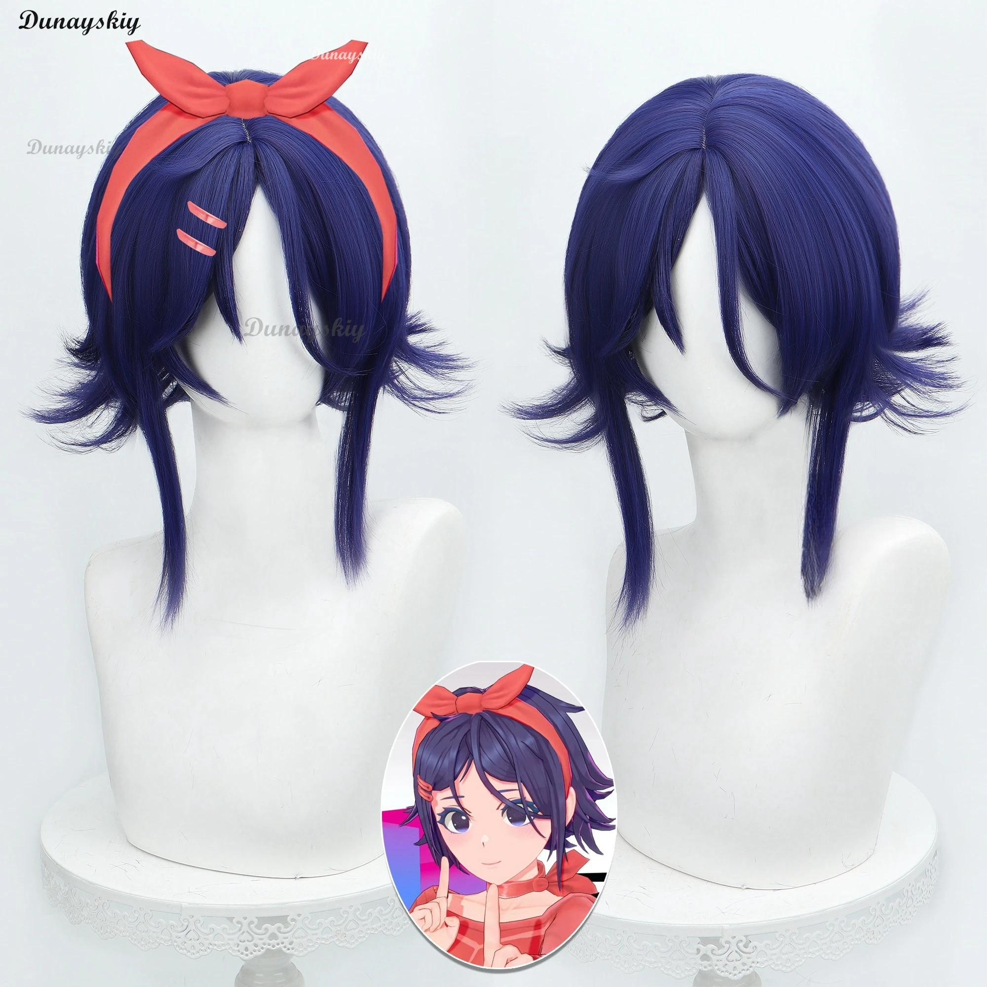 Mita Mila Game Miside Horror Мита The Mitas Sleepy Cute Girlfriend Cosplay Wig Girl Women Cos Halloween Roleplay Props