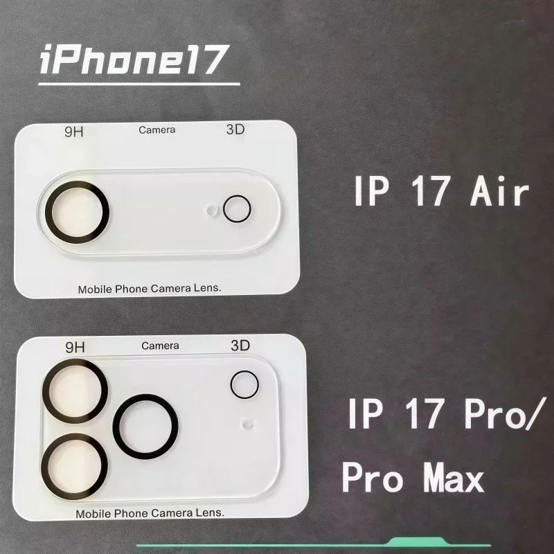 

1-3 шт. Ultra HD прозрачная защитная пленка для камеры для IPhone17Air 16E 15 14Plus 13 Pro Max, крышка из закаленного стекла, аксессуары для телефонов