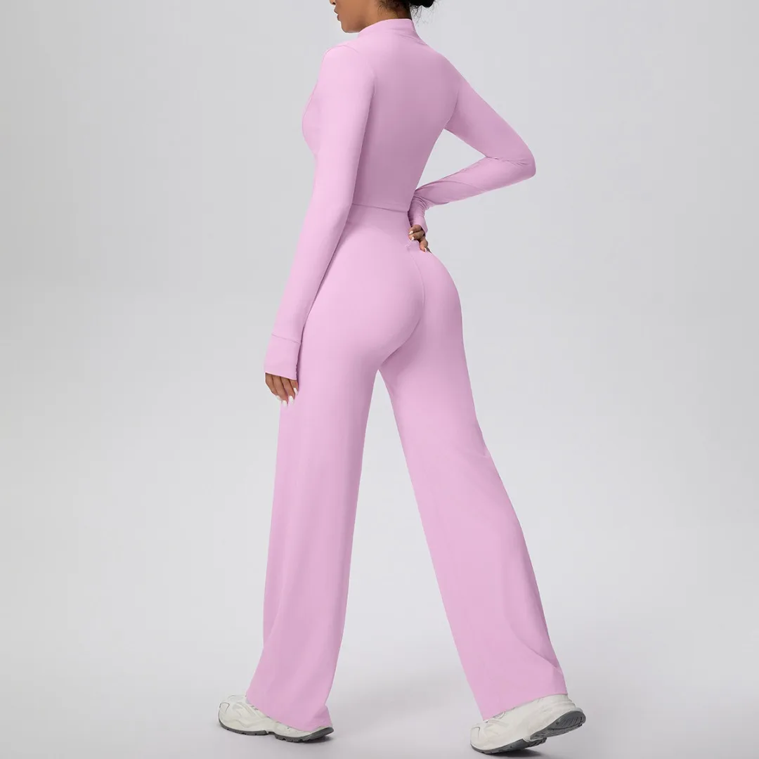 جاكيت زيبرا بدلة يوجا عالية الخصر الخوخ الورك معطف نحيف السراويل مجموعات في الهواء الطلق عادية الجري اللياقة البدنية تجريب الملابس ملابس رياضية للصالة الرياضية