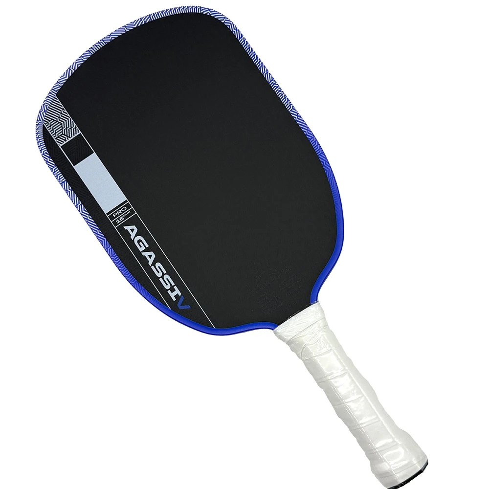 

2026 PRE-ORDER Elongated Agassi Pro V 16mm 14mm GEN 5 Carbon Fiber Kinetic Framework Pickleball Paddle USAPA UPA-A Approved