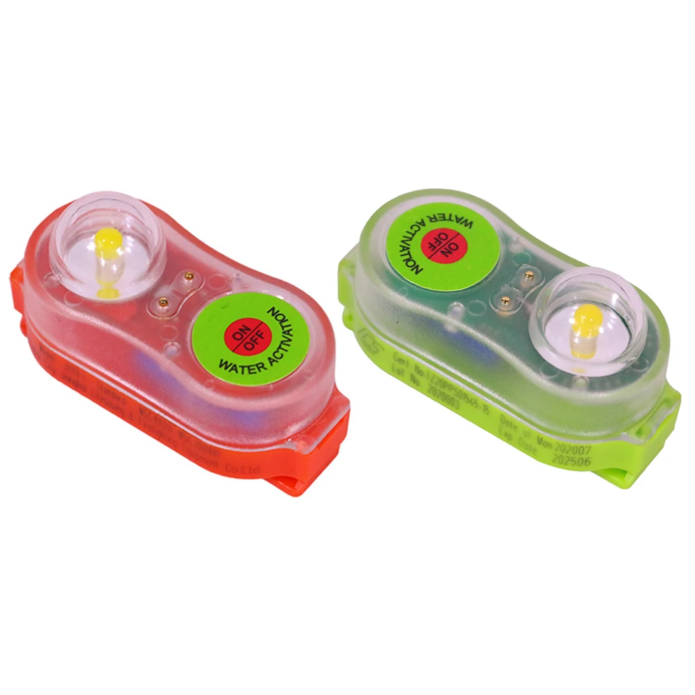 1-20pcs LED Life Jacket Light Energy-Efficient Waterproof Emergency Life Vest Signal Light Easy Operation Survival Accessories