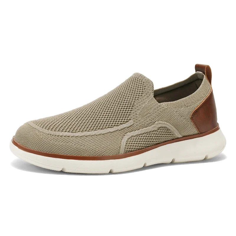 

New Spring Men's Mesh Boat Shoes Breathable Fashion Casual Shoes Soft Driving Shoes Lightweigh Slip-On Loafers Large Size 39-47