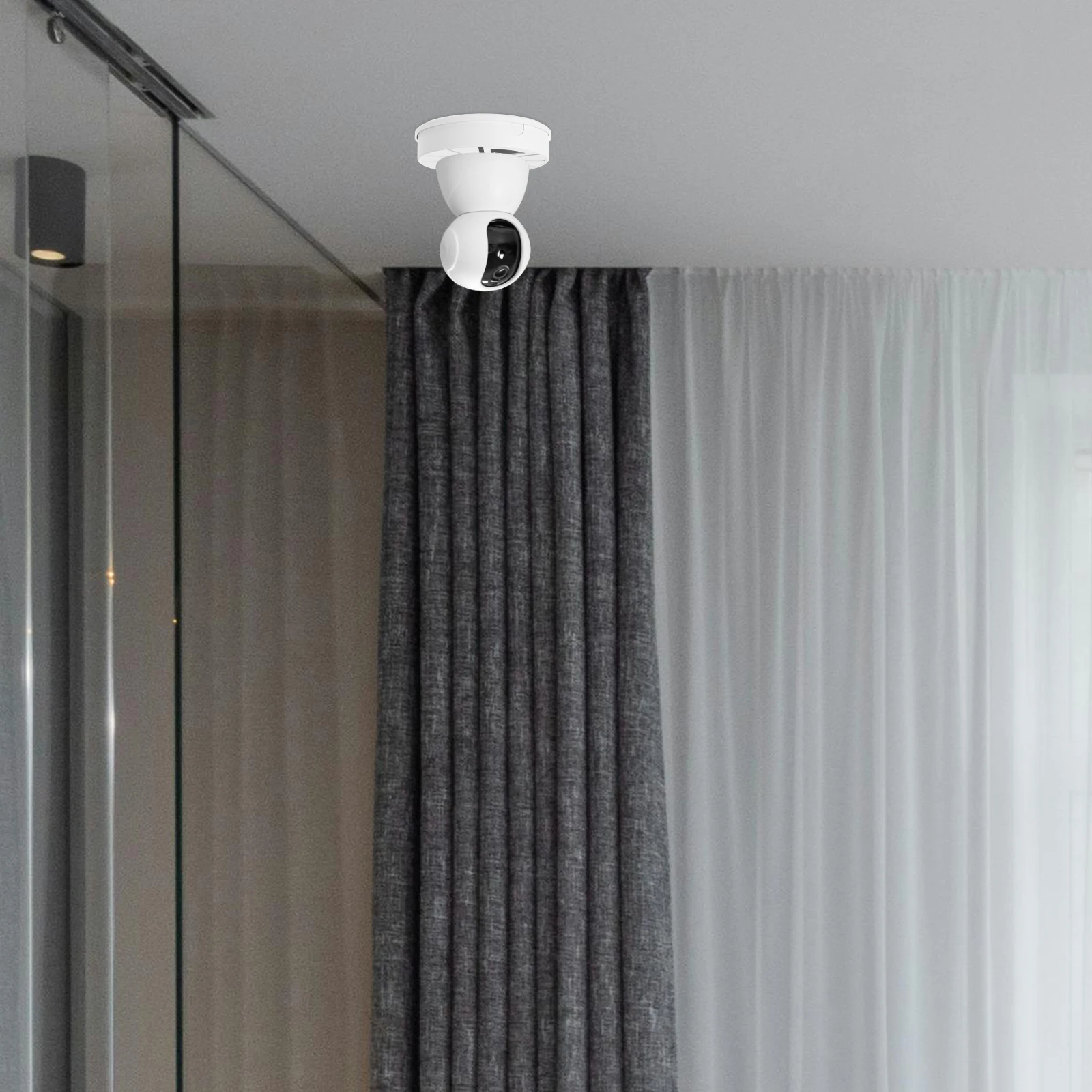 

Security Camera Junction Hide Wires Compact Ceiling Mount Easy Install Plastic Wire Management Box For Home Office Commercial