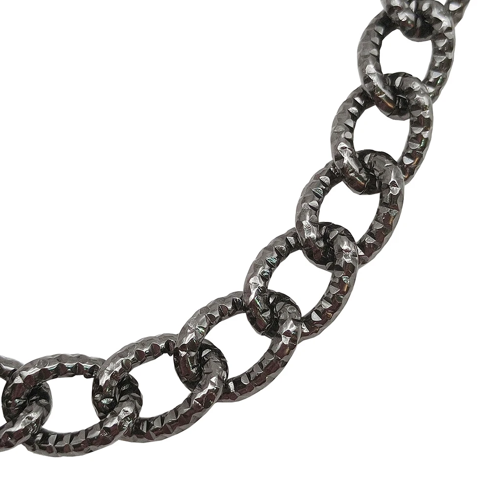 1 Meter Aluminum O-Shaped Twist Double Chain for DIY Necklace Bracelet Jewelry Making Clothing Bag Component Accessory Supplies