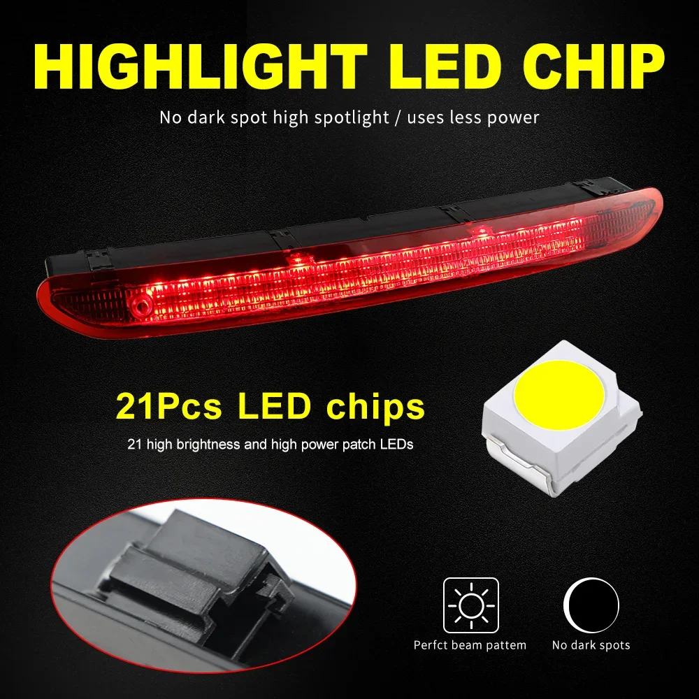 3RD Car LED Rear Third Stop Lights Rear Additional Brake Light For Volkswagen Golf 6 Golf 7 Mk6 Polo Hatchback 6R 5K0945087B C D