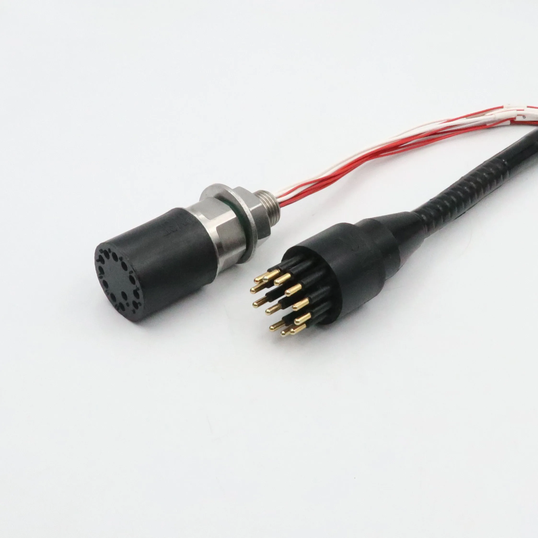 Ethernet Waterproof Connector Deep Sea Underwater Signal Transmission Power Grid Composite Cable Plug RG45 CAT6 316L