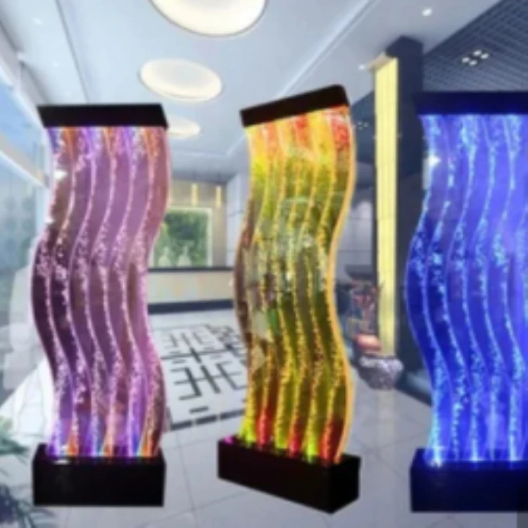 Customization.Water Fountain Panel Lights Dynamic Scenery Waterfall Curtain Decorative Bar Restaurant Wall Screen Dancing Water