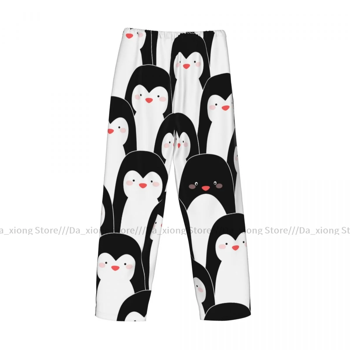 Men\'s Sleepwear Loose Sleep Pants Pajamas Cute Penguins Long Lounge Bottoms Casual Homewear