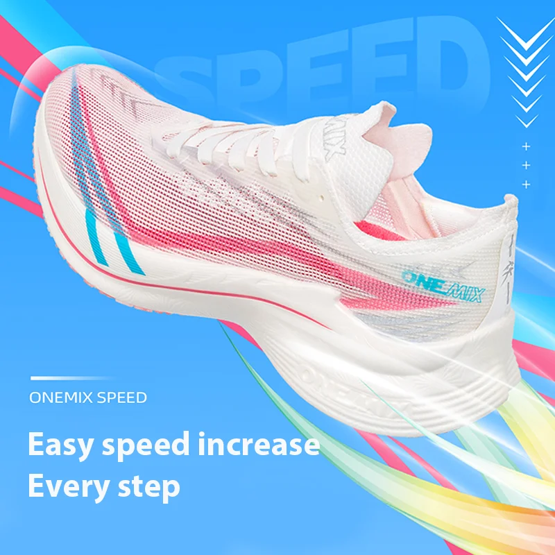 ONEMIX 2024 New Carbon Plate Marathon Running Shoe Pro Tests Stable Support For Shock-absorbing Ultralight Bounce Sneakers