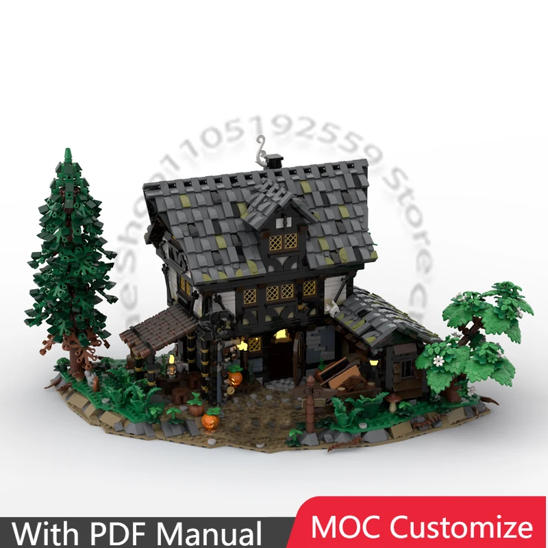 

3973 PCS Construction The Ragged Crow Inn MOC Customize Modular Building Block Educational Brick Popular DIY Toy Christmas Gift