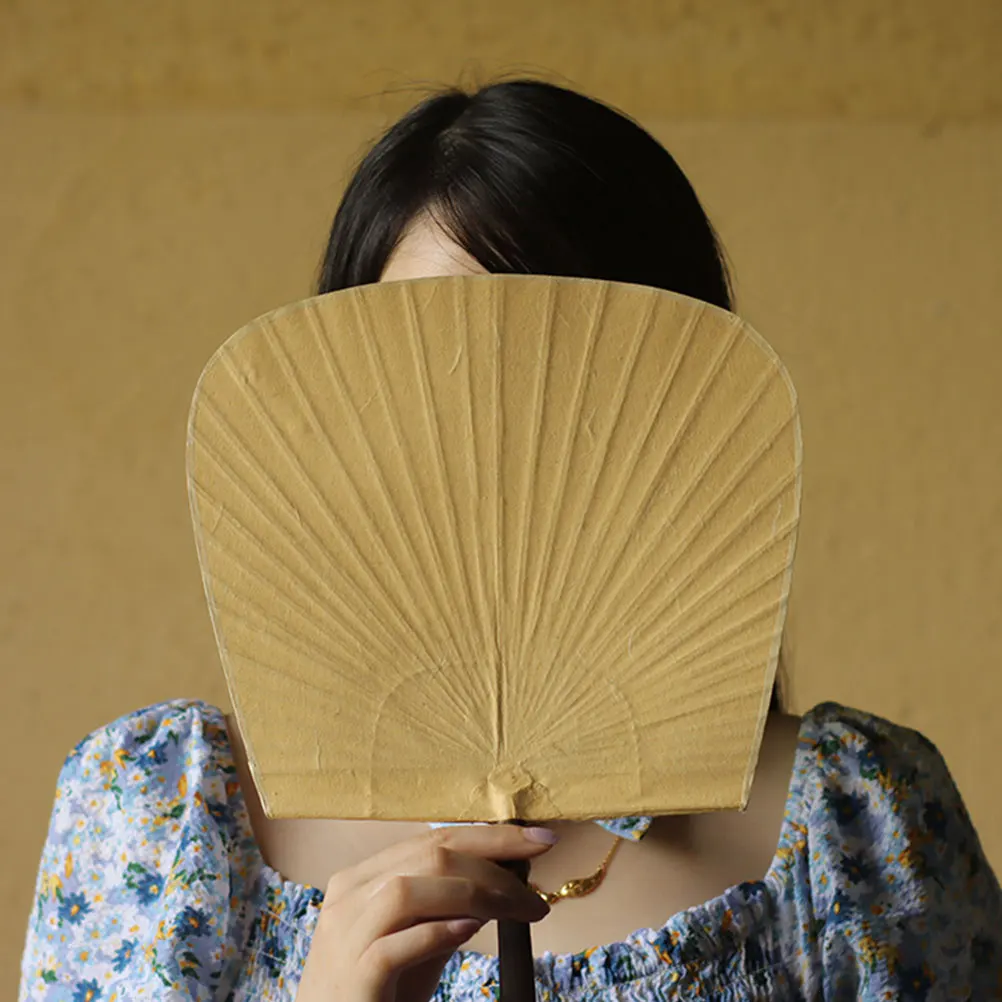 

Japanese Art Retro Paper Fan Handmade nament Decorative Craft Fan Special Circular Fans Premium Bamboo Safe Durable Creative DIY