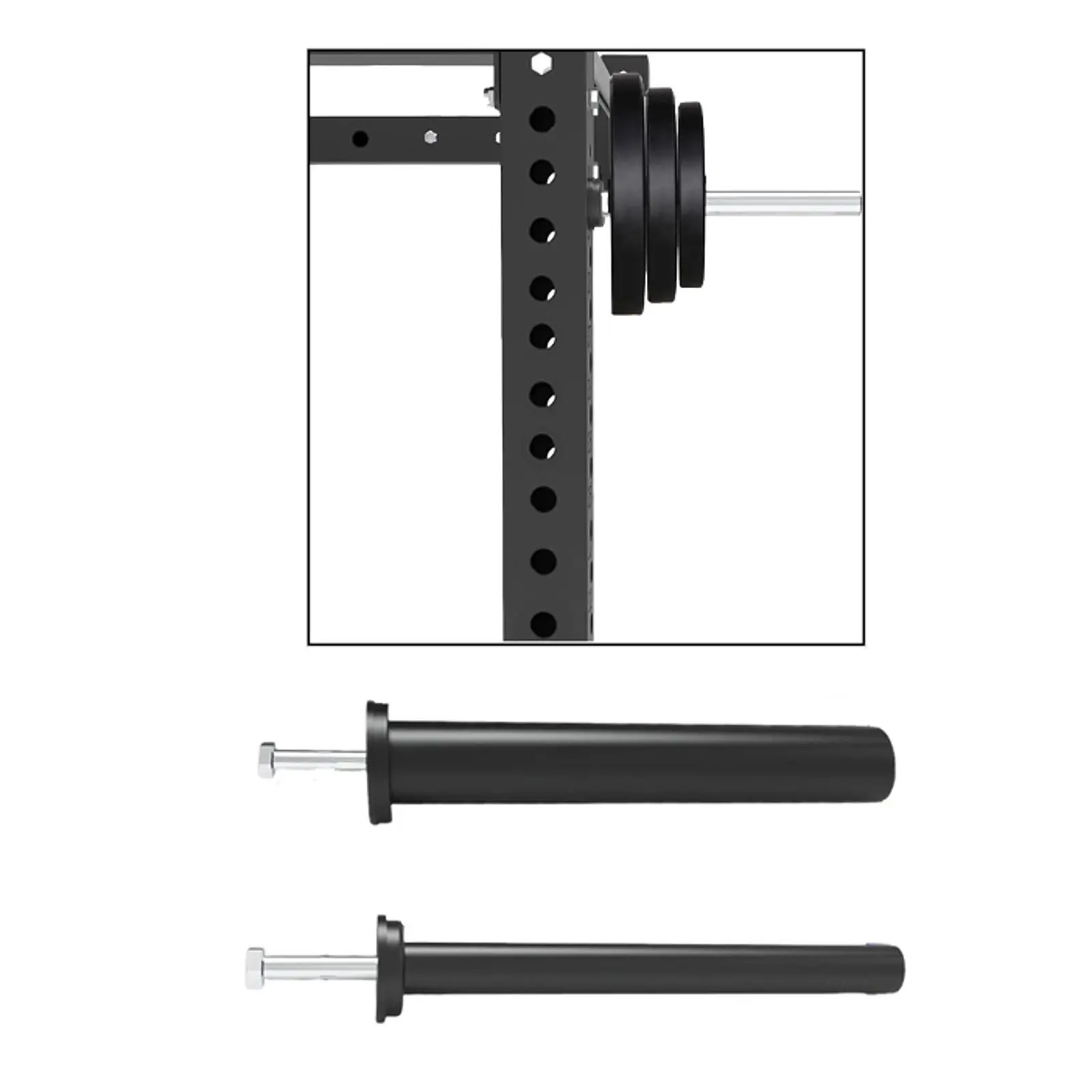 Weight Plate Holder for Squat Rack Heavy Duty Practical Weight Rack for Fitness Strength Training Workout Exercise Accessory