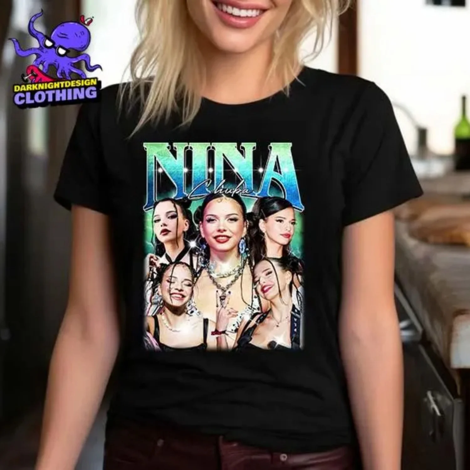 Camiseta unisex Nina Chuba Bootleg, camiseta Nina Katrin Kaiser, camiseta del álbum Wildberry Lille, camiseta de merchandising Nina Chuba, camiseta para fans de Nina Chuba