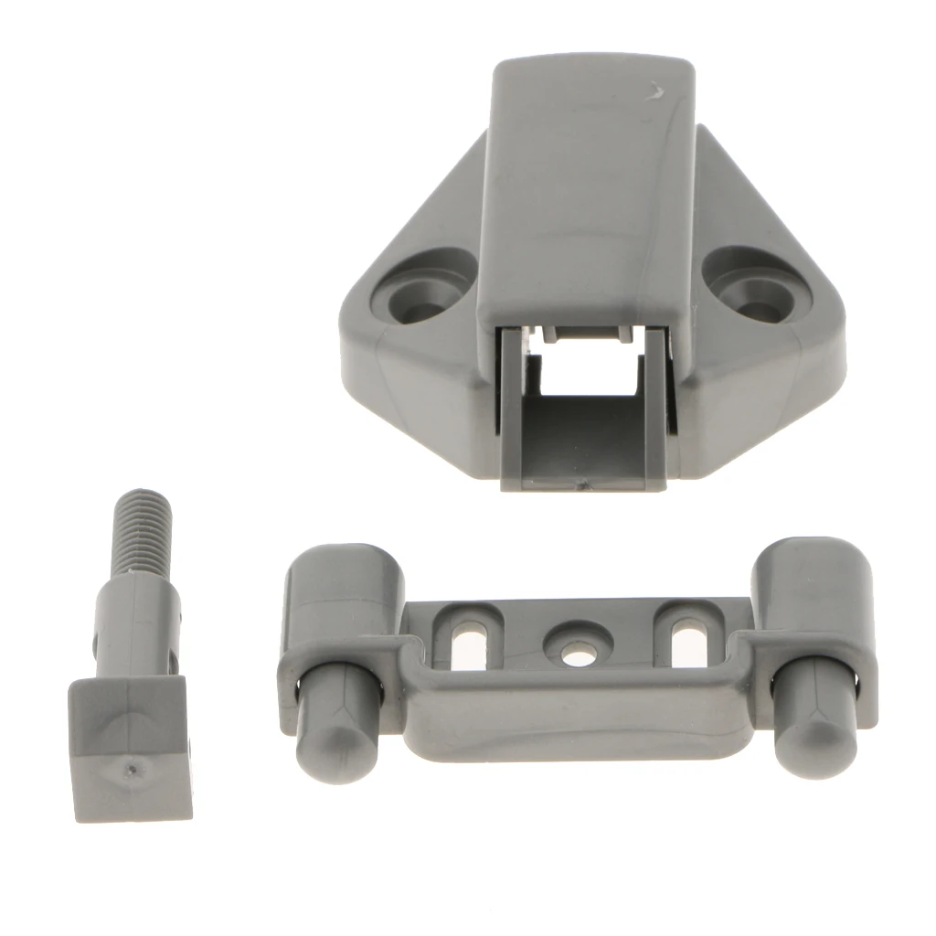 Half Moon Handle Push Lock Latch Knob Keyless Cabinet Catch for Yachts RV Desks Doors Easy Install