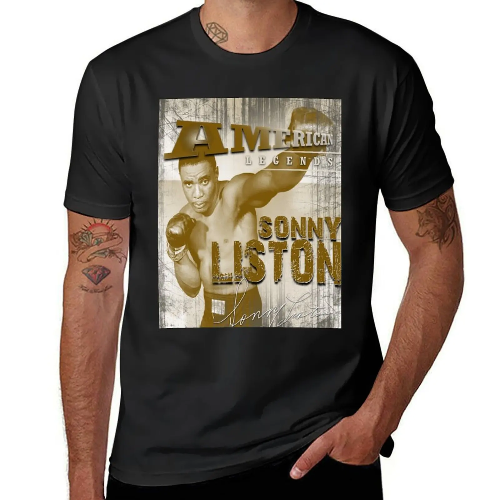 SONNY LISTON T-Shirt heavyweights anime tees oversized t shirt men