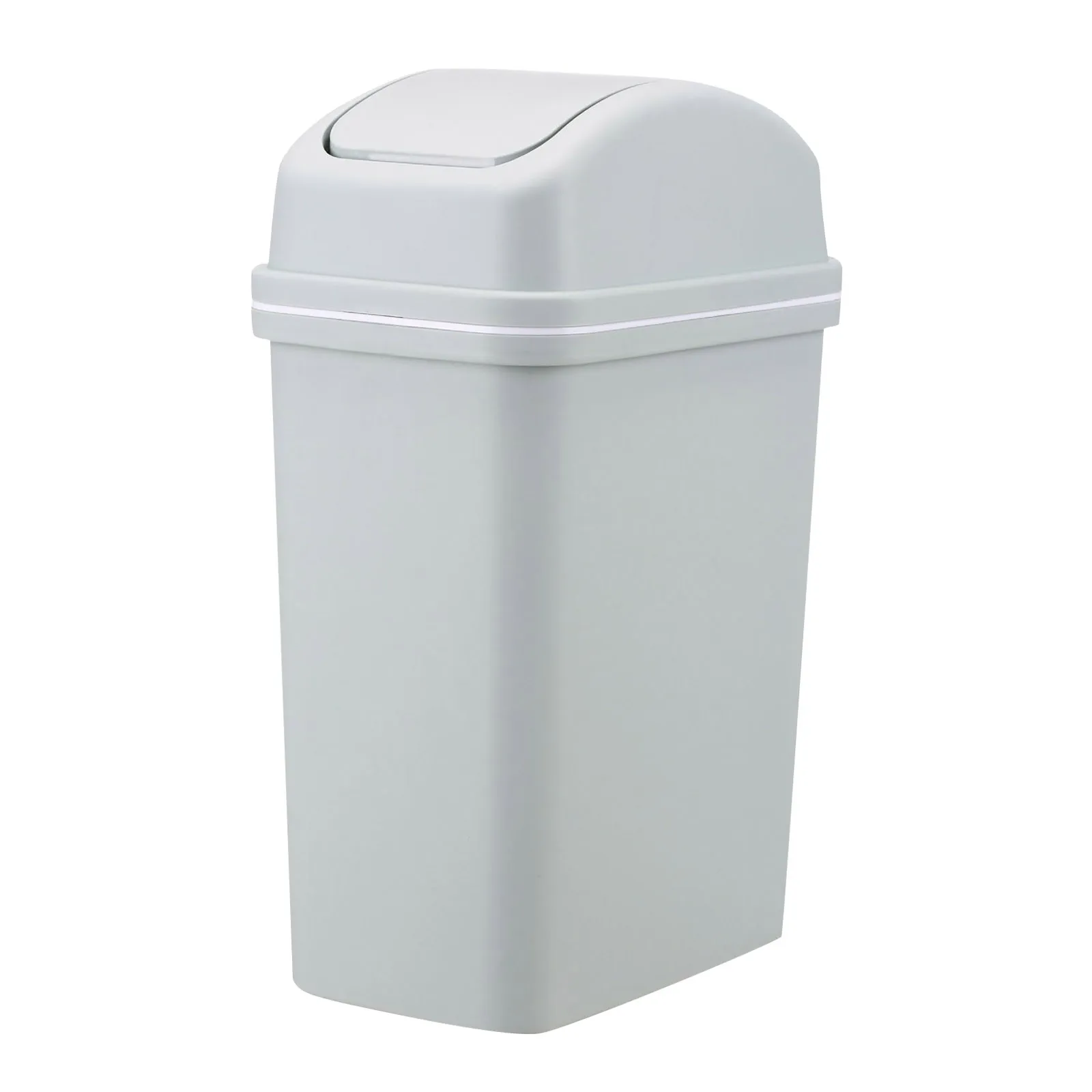 Trash Can Household Large Capacity Creative Swing Lid Trash Can European Style Bathroom Trash Can Sealing Strip