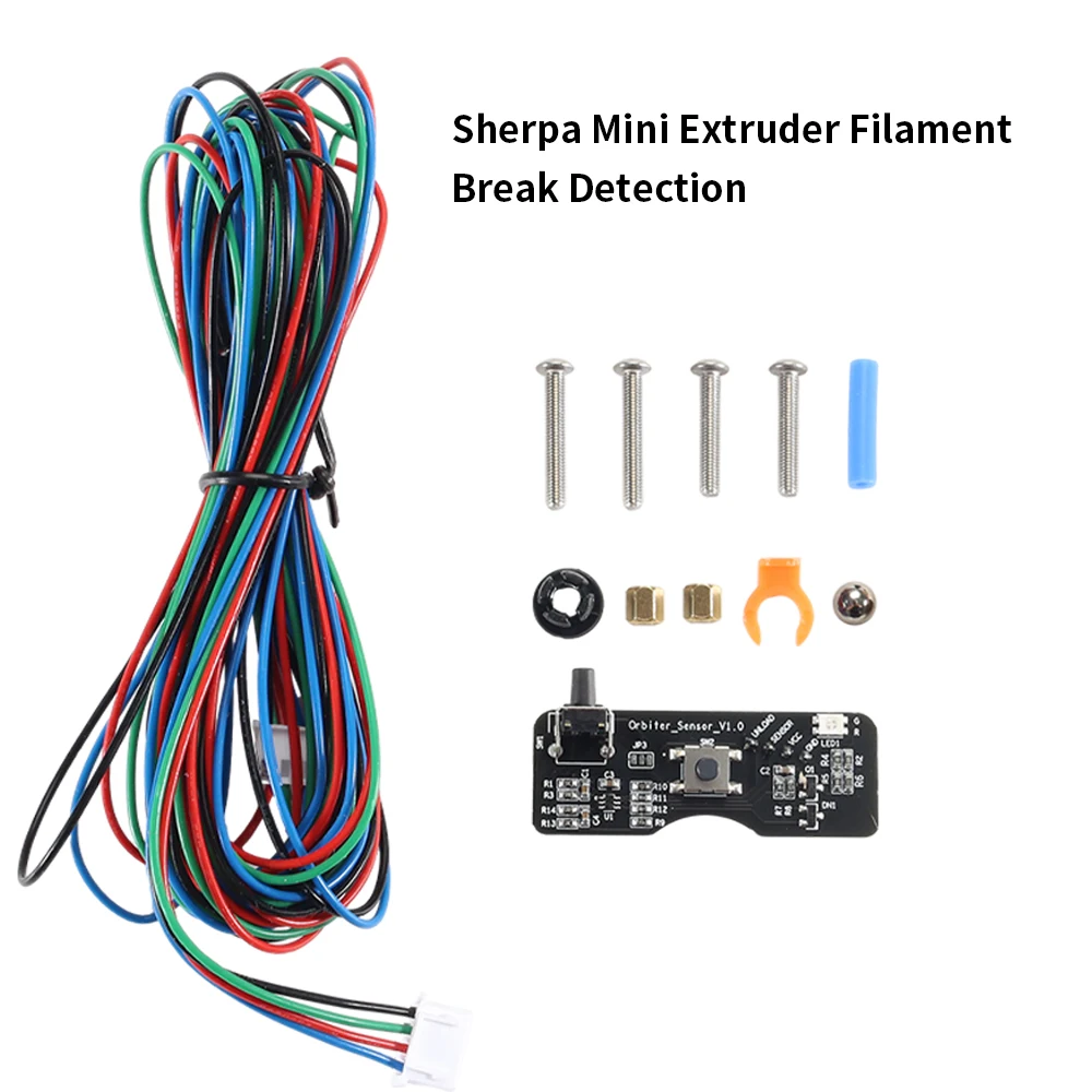 Toaiot Filament Runout Sensor Detection Module With 2.5M Cable Run-out Sensor Material Break Detection for Sherpa Extruder