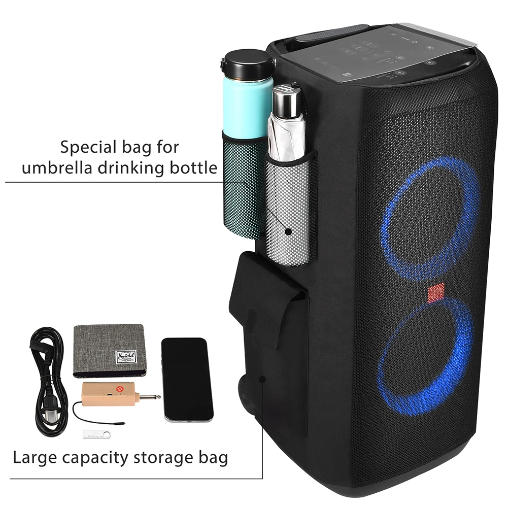 Bolsas de malla para altavoces, funda protectora de gran capacidad, multifuncional, transpirable, para JBL Partybox 310
