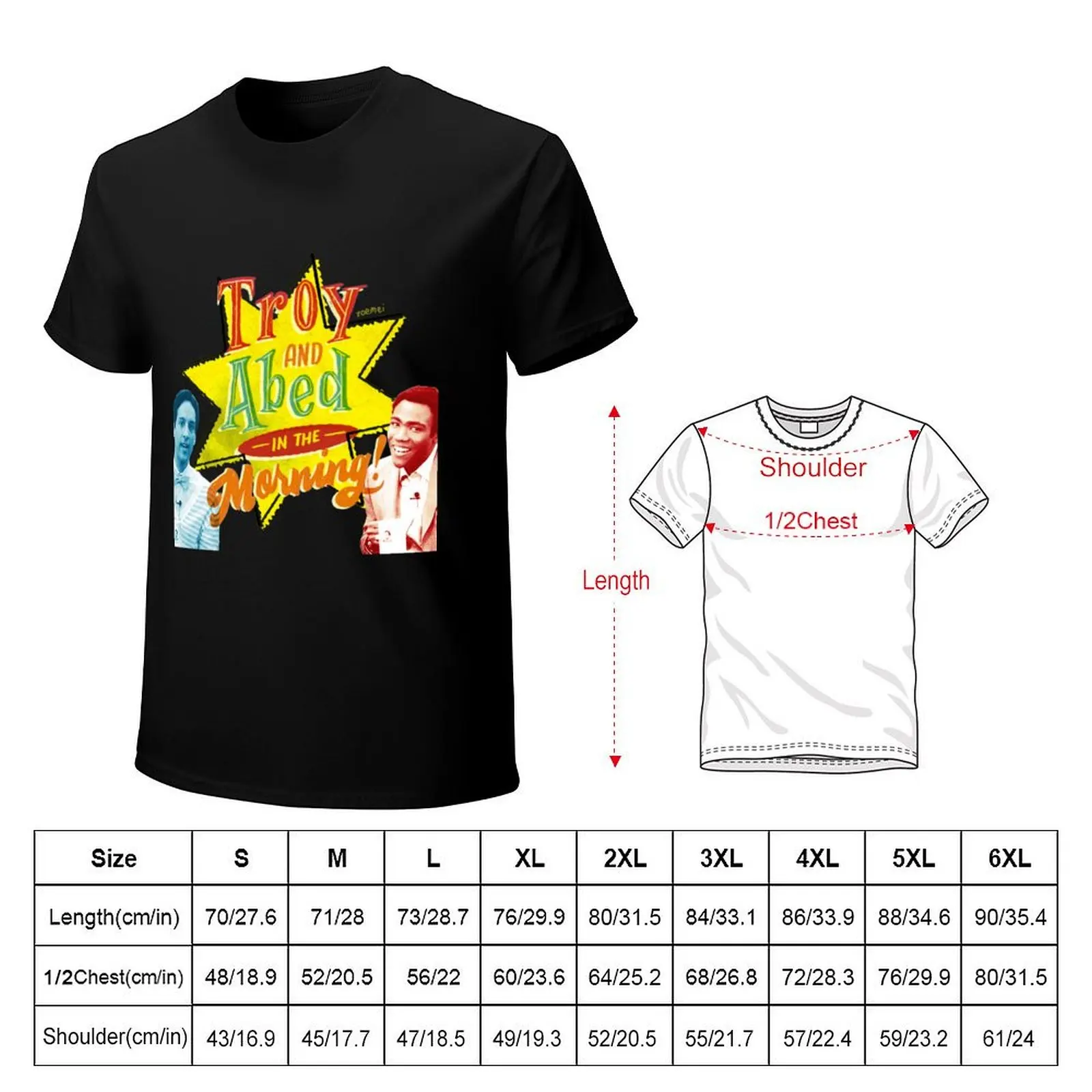 Troy and Abed in the Morning! T-Shirt Labor Work Casual T-Shirt