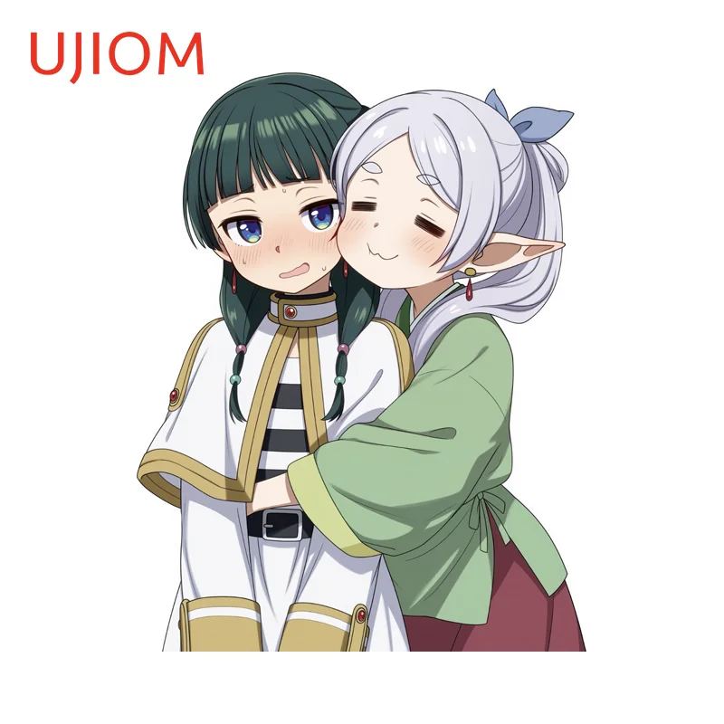 UJIOM For Frieren Maomao Amusing Wall Stickers Creative Delicate Cartoon Living Room Veneer Decal Vinyl Kitchen Cupboard Decor