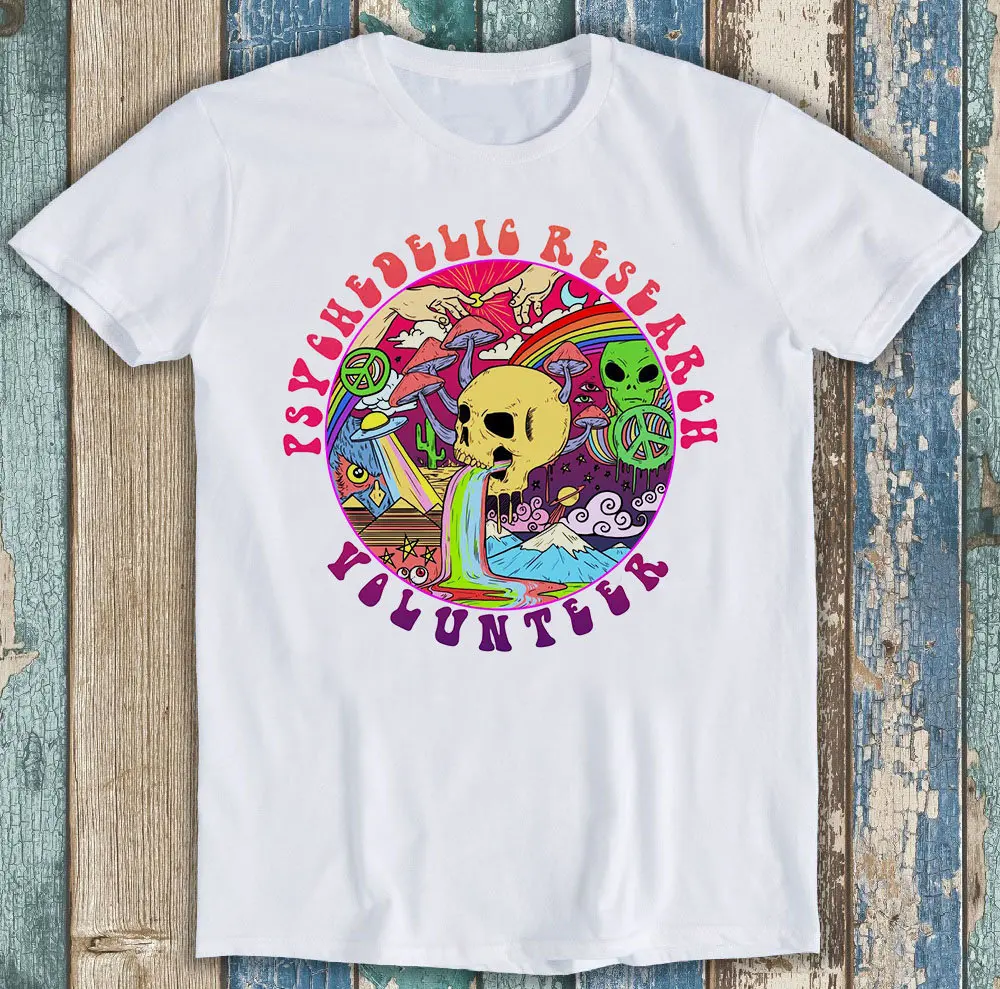 Psychedelic Research Volunteer Magic Mushroom Funny T Shirt P1346