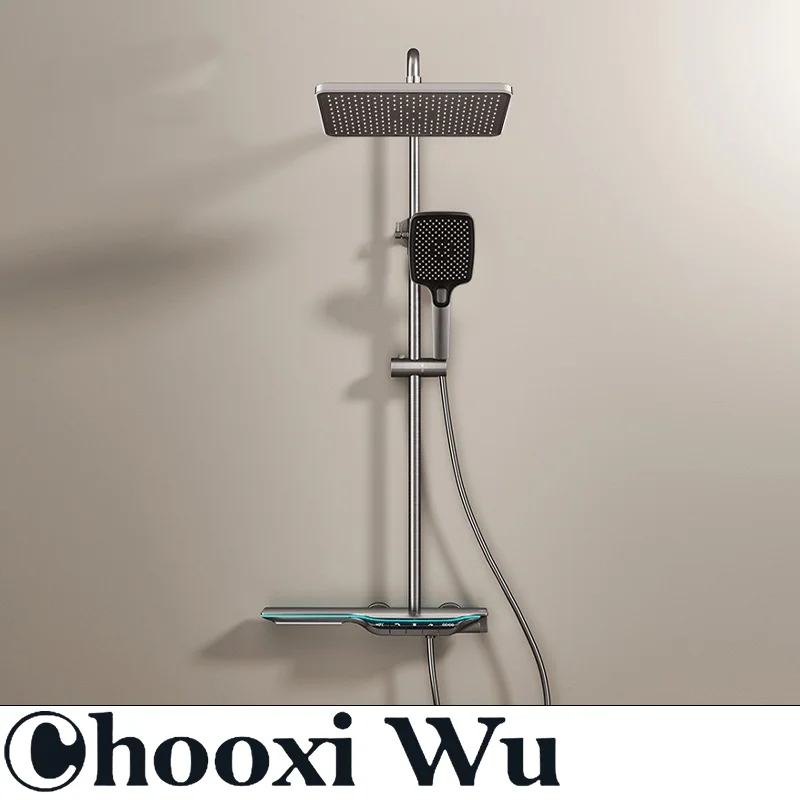 

CHOOXIWU-Multifunctional shower set, hidden shower head, intelligent digital display