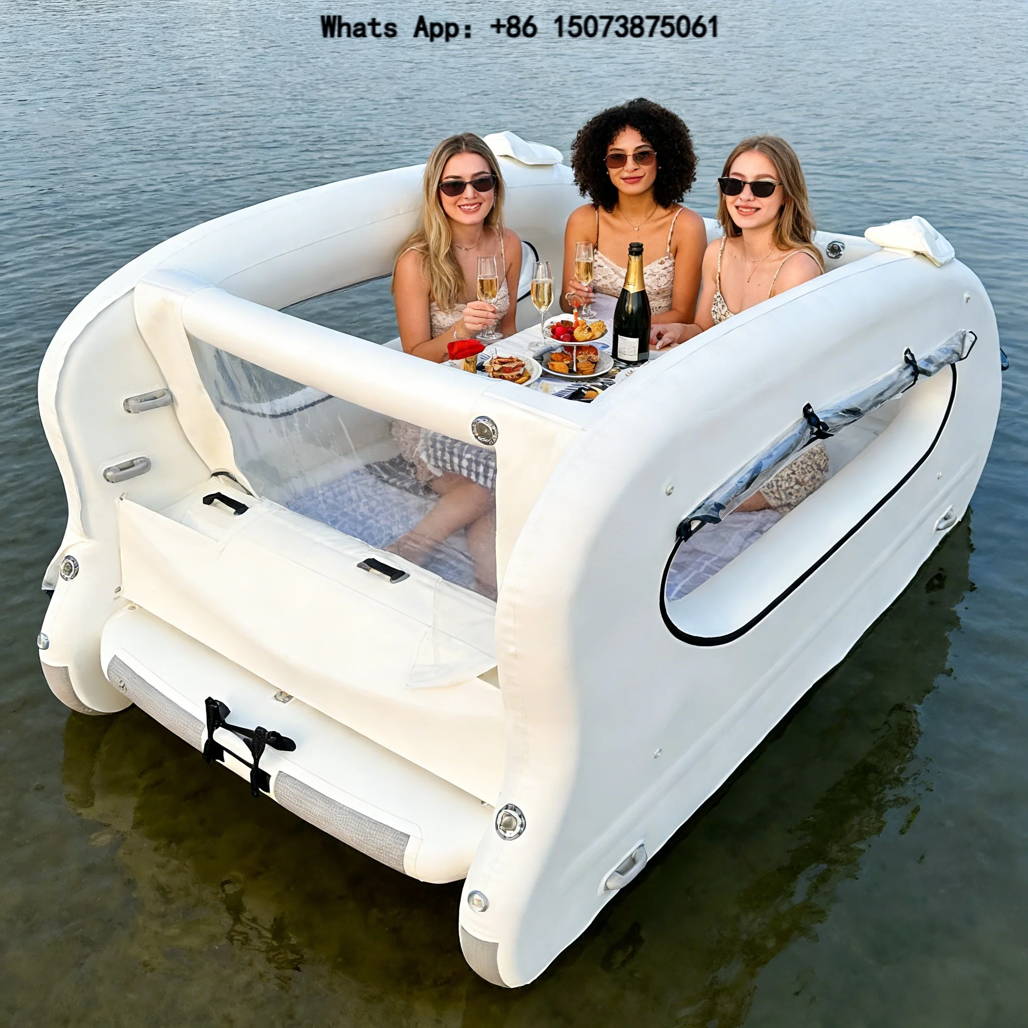 Wholesale Inflatable Catamaran Sail Boats Foldable Inflatable Boat for Sailing Enthusiasts Sea Cruising & Water Play