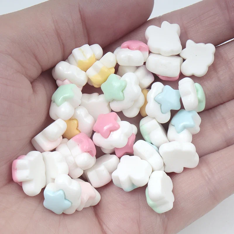 30/300pcs Mini Star Cloud Resin Craft Patch Flatback DIY for Children Handmade Materials Material Scrapbooking Cup Jewellery