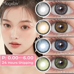 Color Contact Lenses For Eyes 1 Pair Yearly Diamond Eye Colored Contact Lens Beauty Pupils Cosmetic Color Lens With Lenses Case