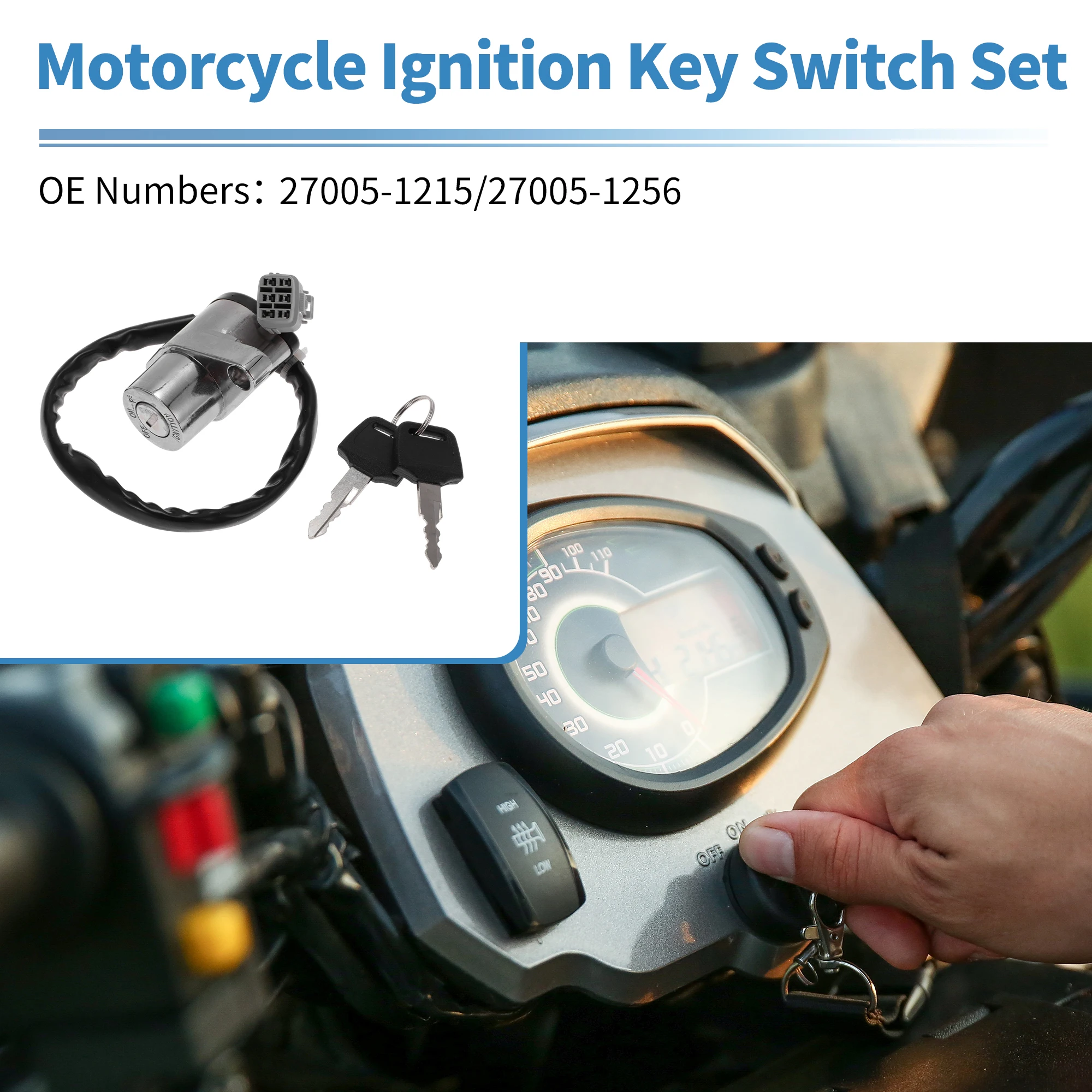 

X Autohaux ключ зажигания No 27005-1215 для Kawasaki VN1500 для DRifter 1999-2000 1 компл.