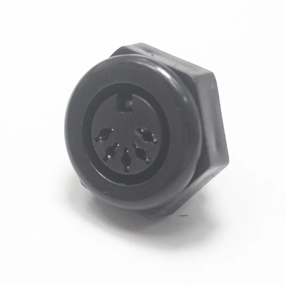 2pcs DIN 5P Female Jack Cable Connector with S terminals 5Pin Large Keyboard Panel Mount Solder Chassis Socket Adapter