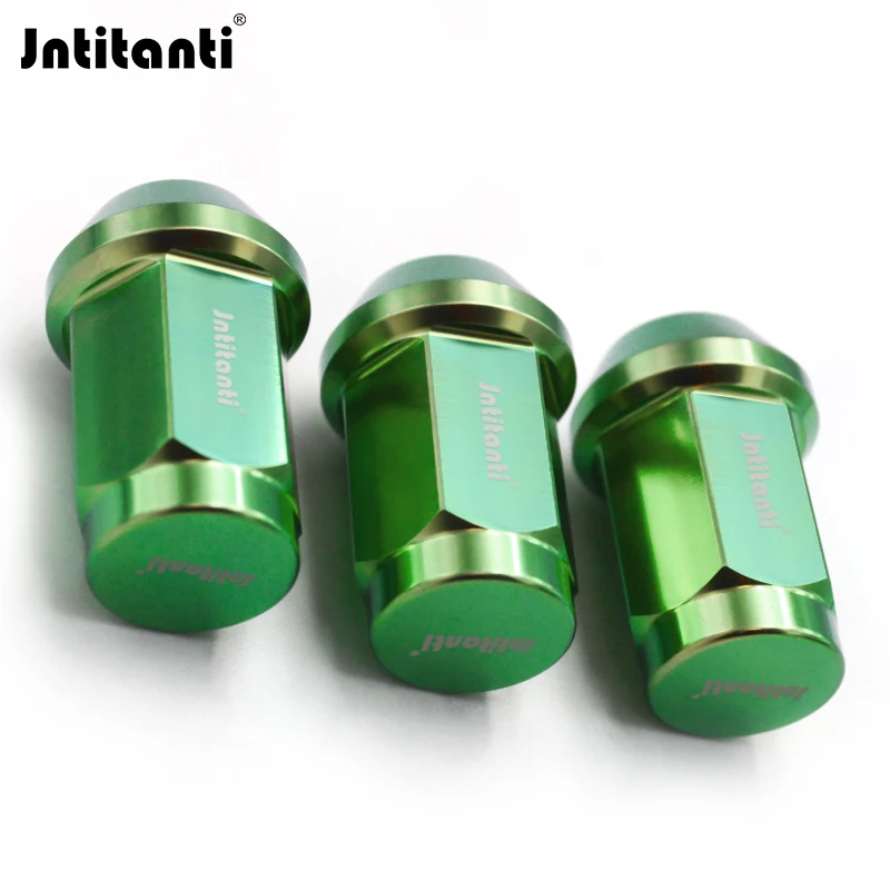 Jntitanti Gr.5 titanium Cone Seat Wheel Nut titanium lug nut M12*1.25*35 mm for Nissan,Greatwall,Geely,Subaru,Suzuki etc