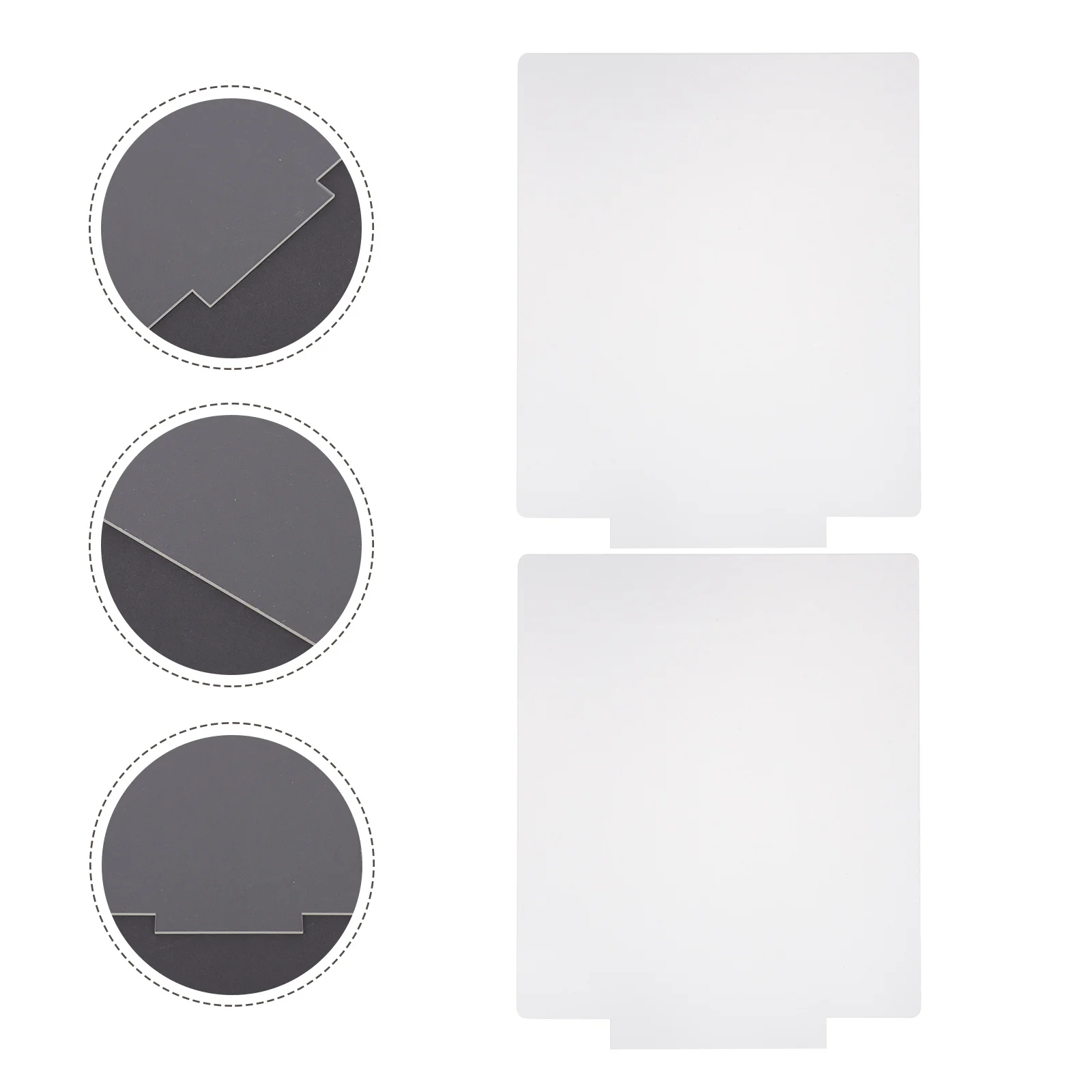 

4 pcs Acrylic Light Sheet Transparent Led Lamp Plate For Diy Night Light Durable Creative Lamp Holder Practical Decorative Base