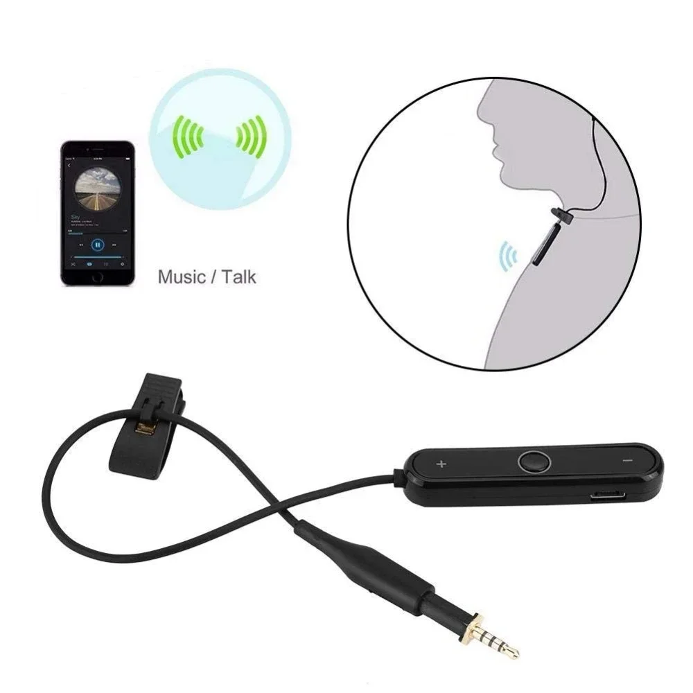 Bluetooth 5.0 A2DP Adapter Wireless Handsfree Receiver for Pioneer HDJ-700 HDJ-1500 HDJ-500 HDJ 700 1500 500 DJ Headphones