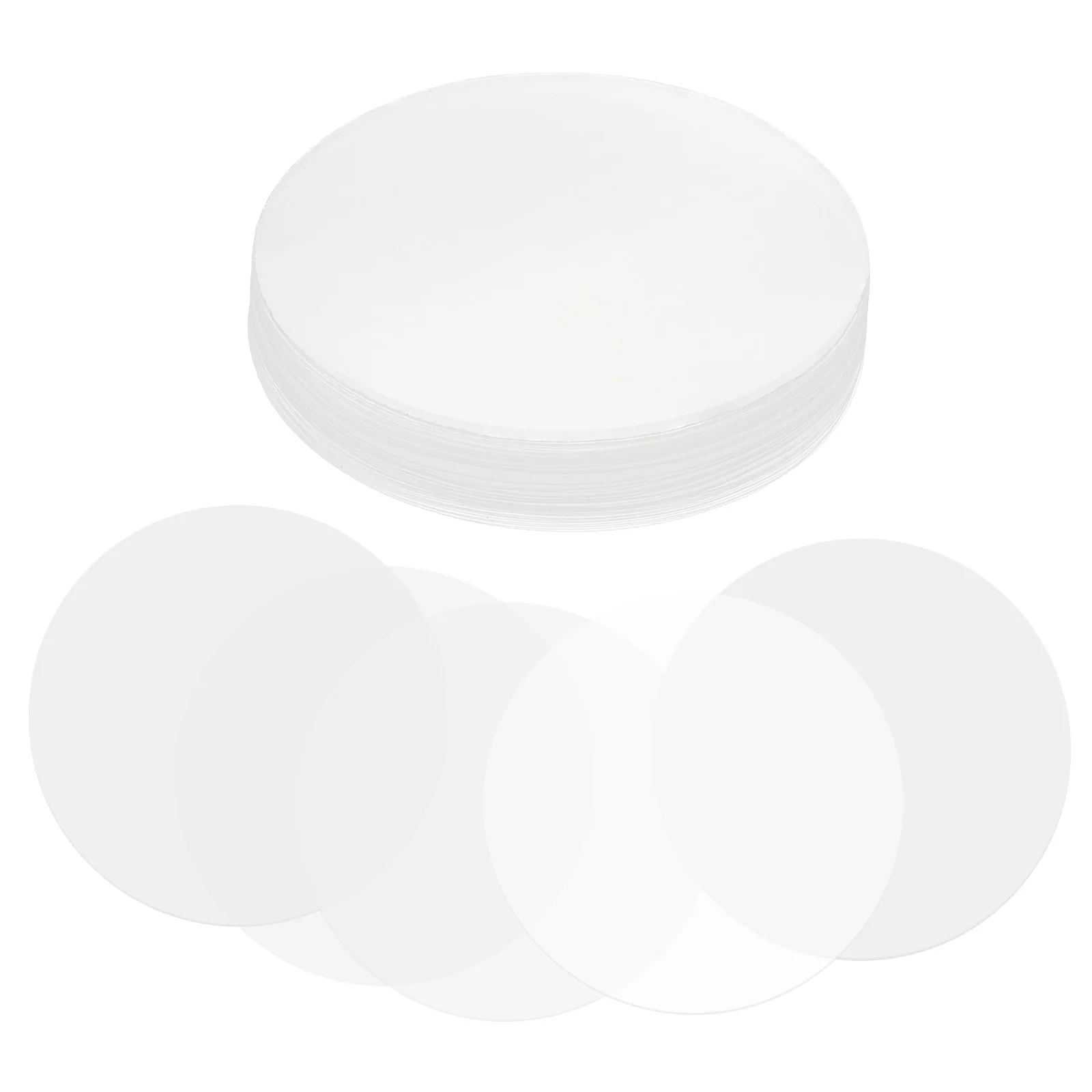 44/48/54/61/65/70mm Badge Film 100/200 Pcs Transparent Circle Mylars Plastic Badge Protective Film Round Badge Button Maker