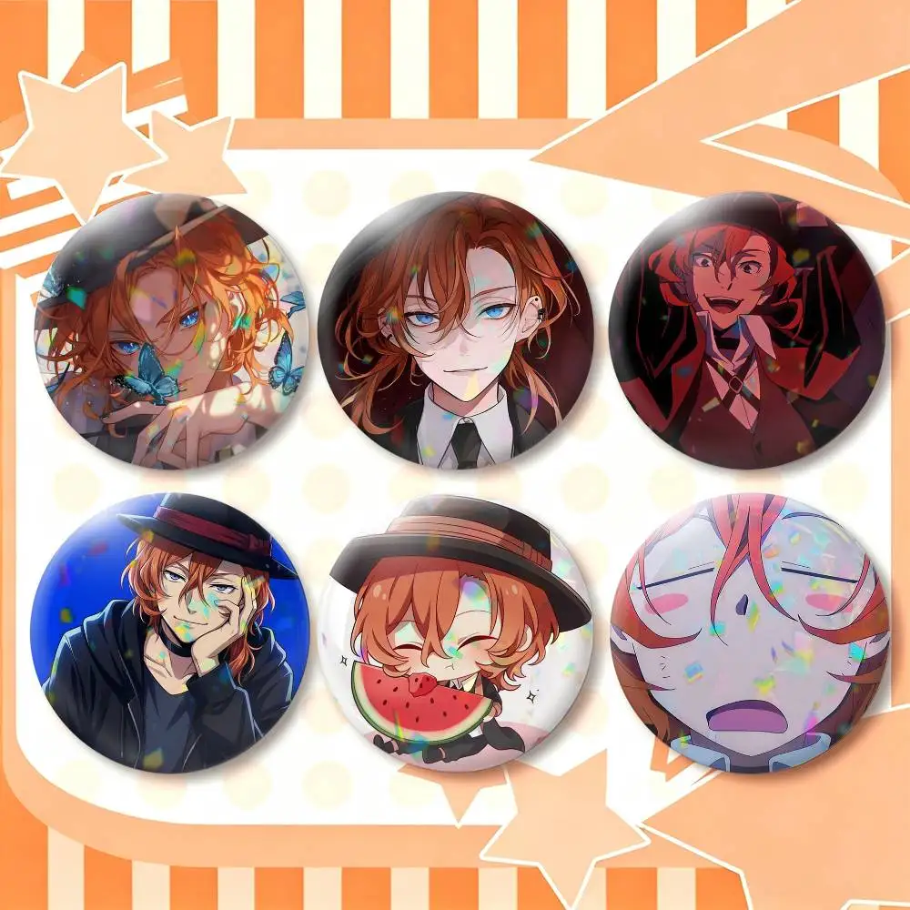 Anime C-Chuuya N-Nakahara  25mm 32mm 44mm 58mm 75mm Brooches Badges Pins for Accessories Gift