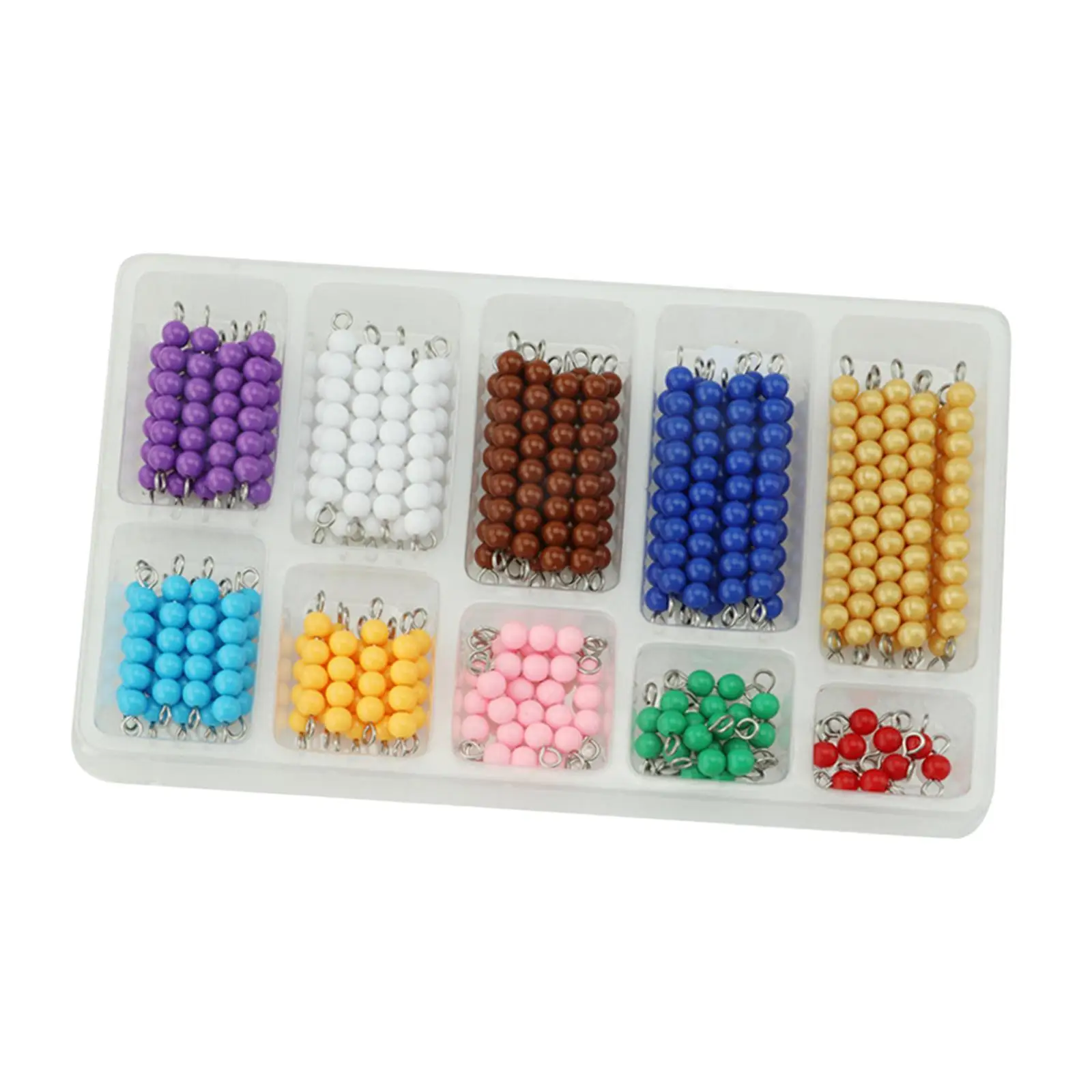 Montessori Counting Beads Teaching Aid Montessori Bead Chains for Boys Girls